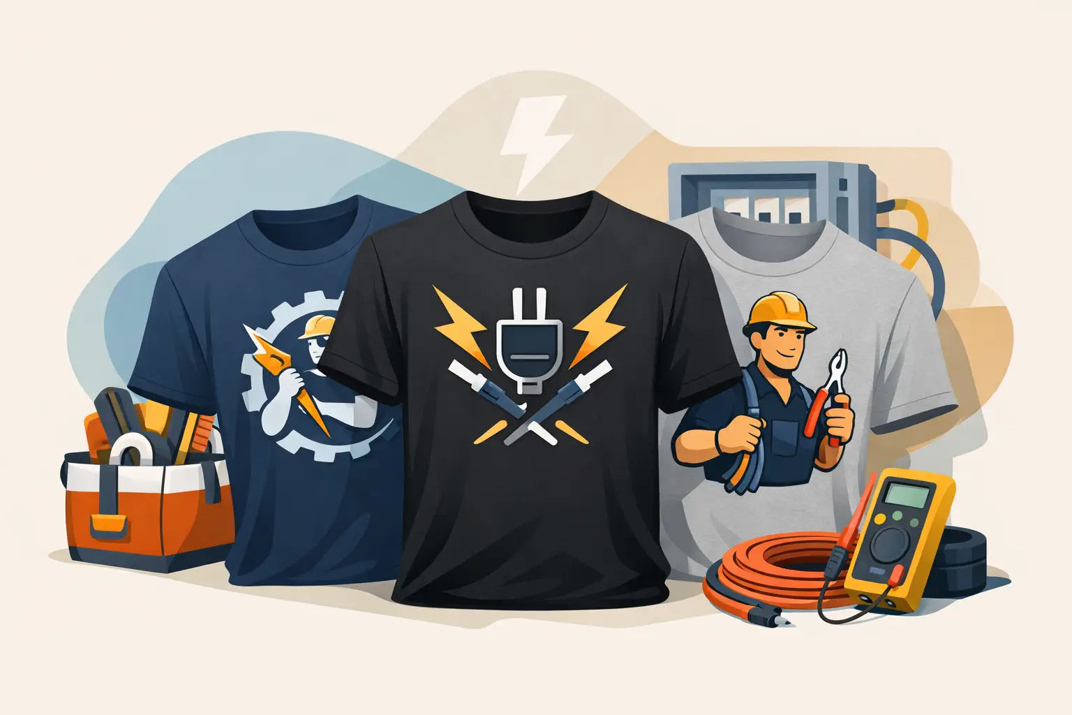 Electrician Slogan Shirts That Actually Hit